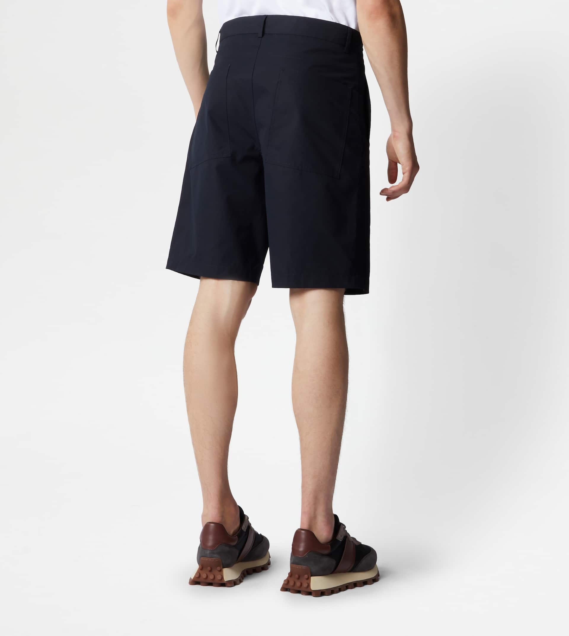 BERMUDA SHORTS IN COTTON - BLUE - 7