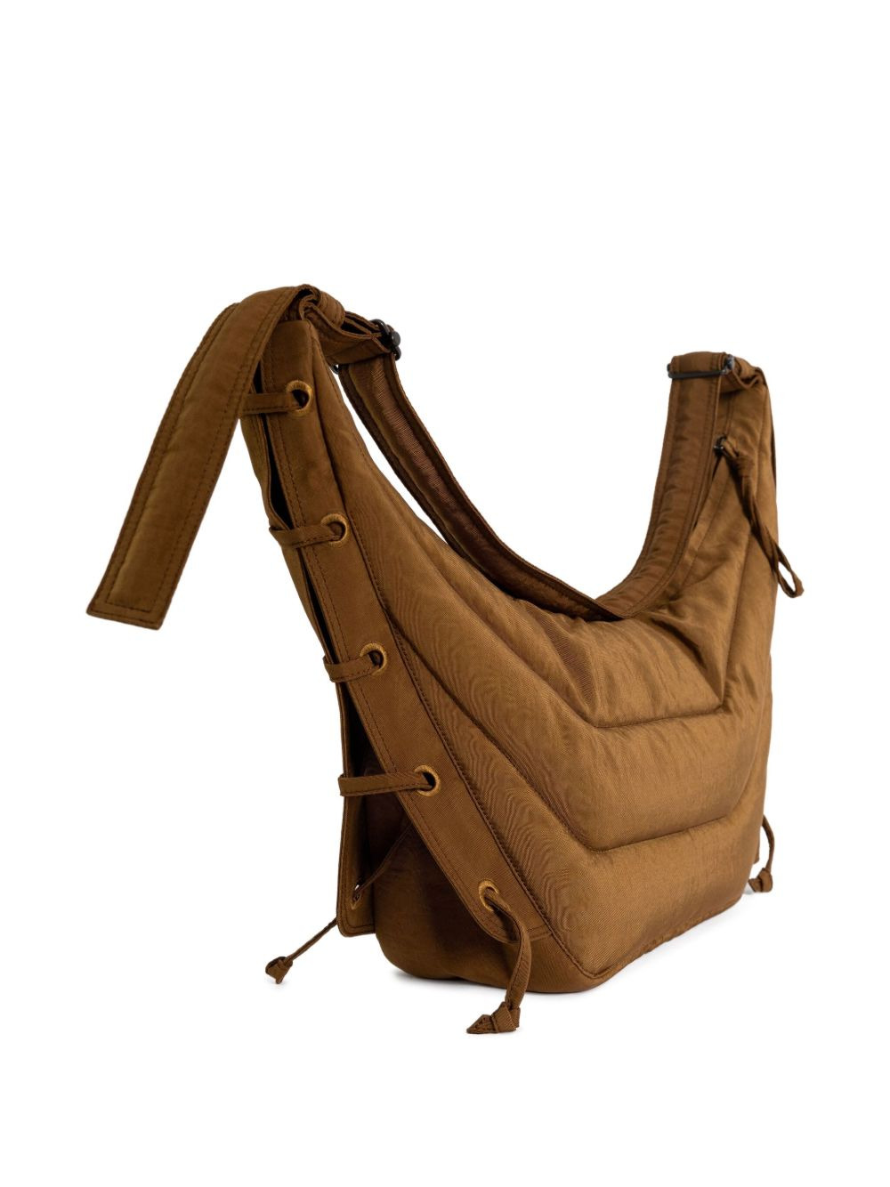 quilted lace-up shoulder bag - 2