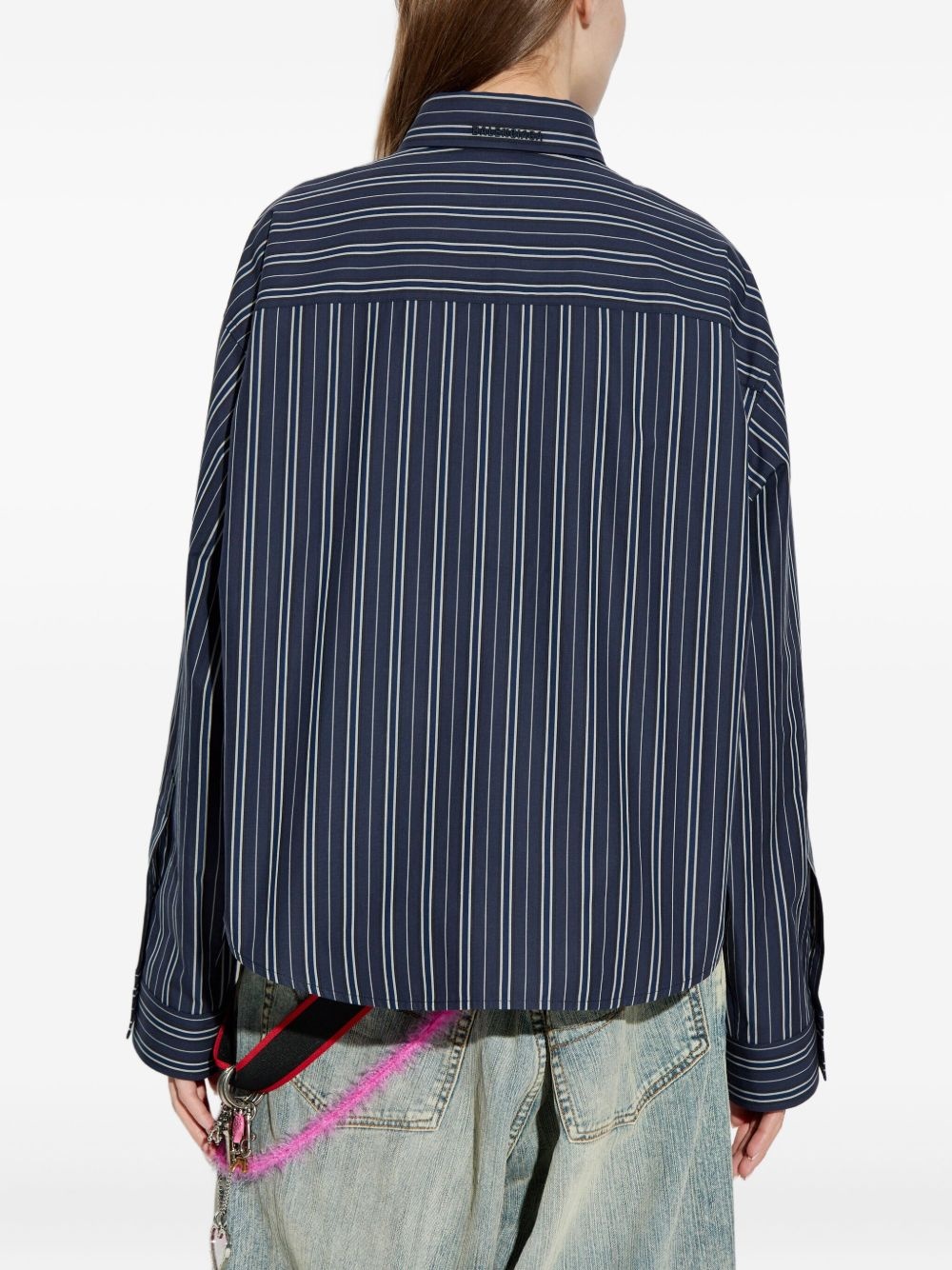 striped button-up shirt - 4