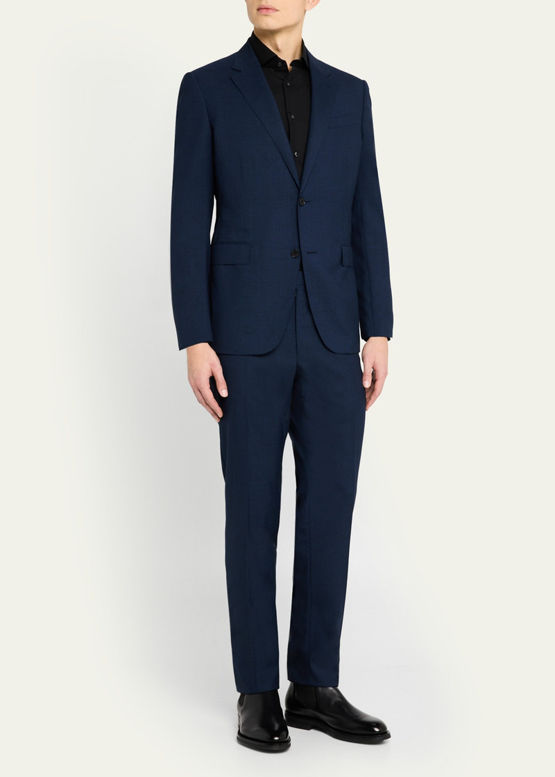 ZEGNA Men's Melange Trofeo Suit outlook