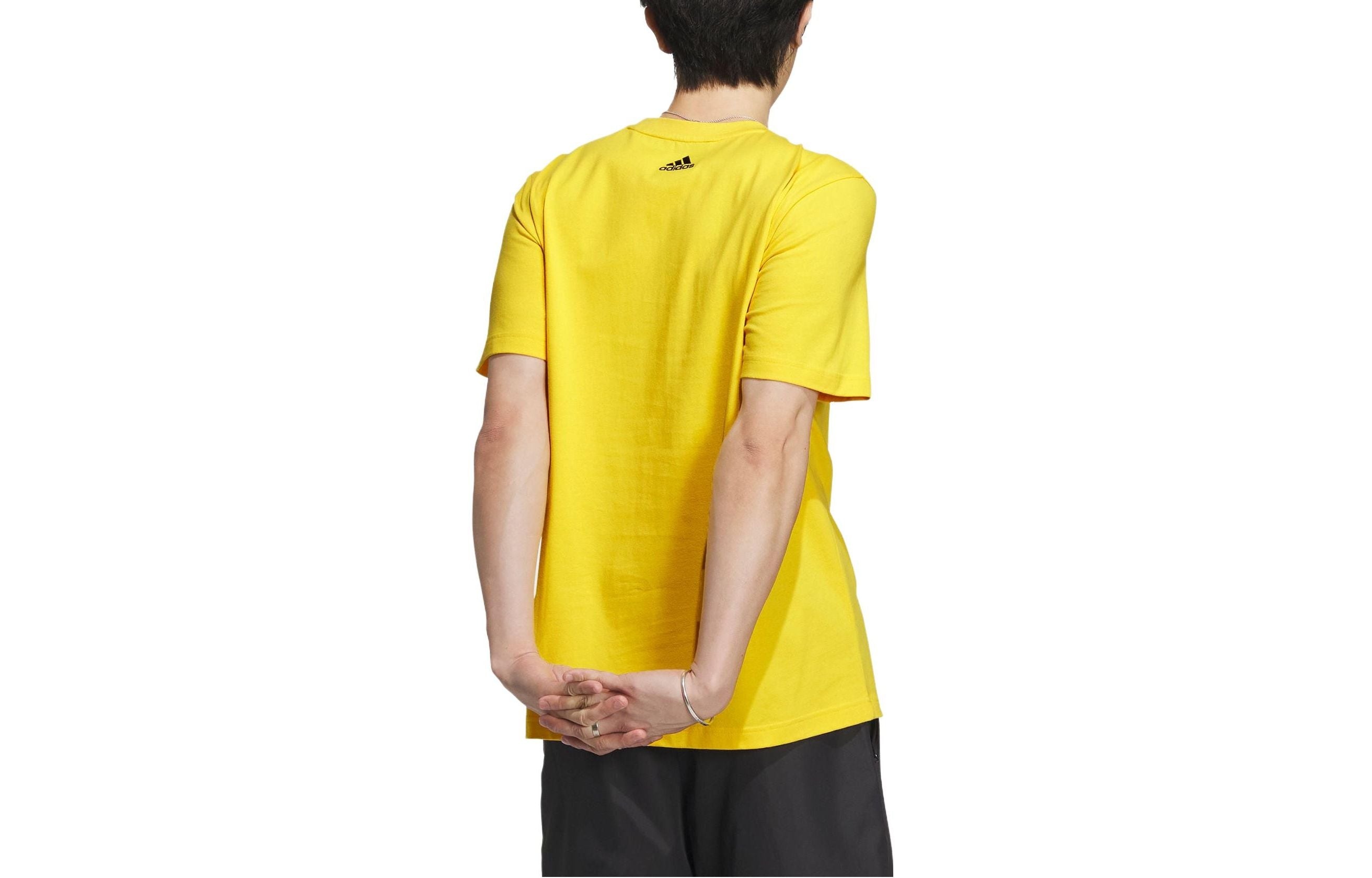 adidas Graphic Logo T-Shirt 'Yellow' IA8158 - 2