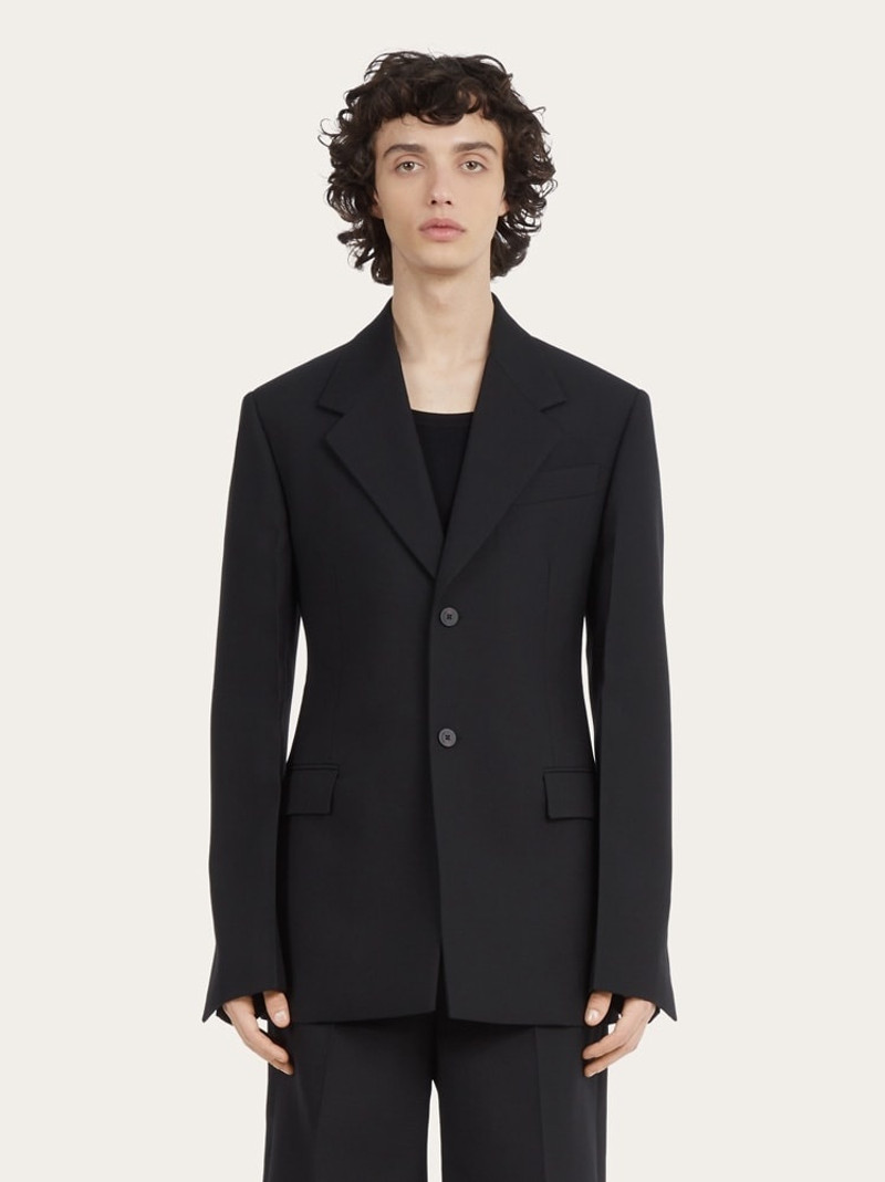 FERRAGAMO SINGLE BREASTED WOOL BLAZER outlook