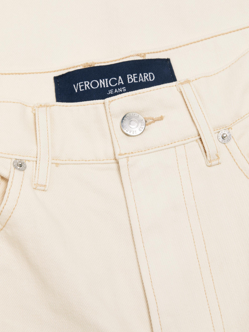 Women's Taylor Cropped Cuffed Jeans - Ecru 7
