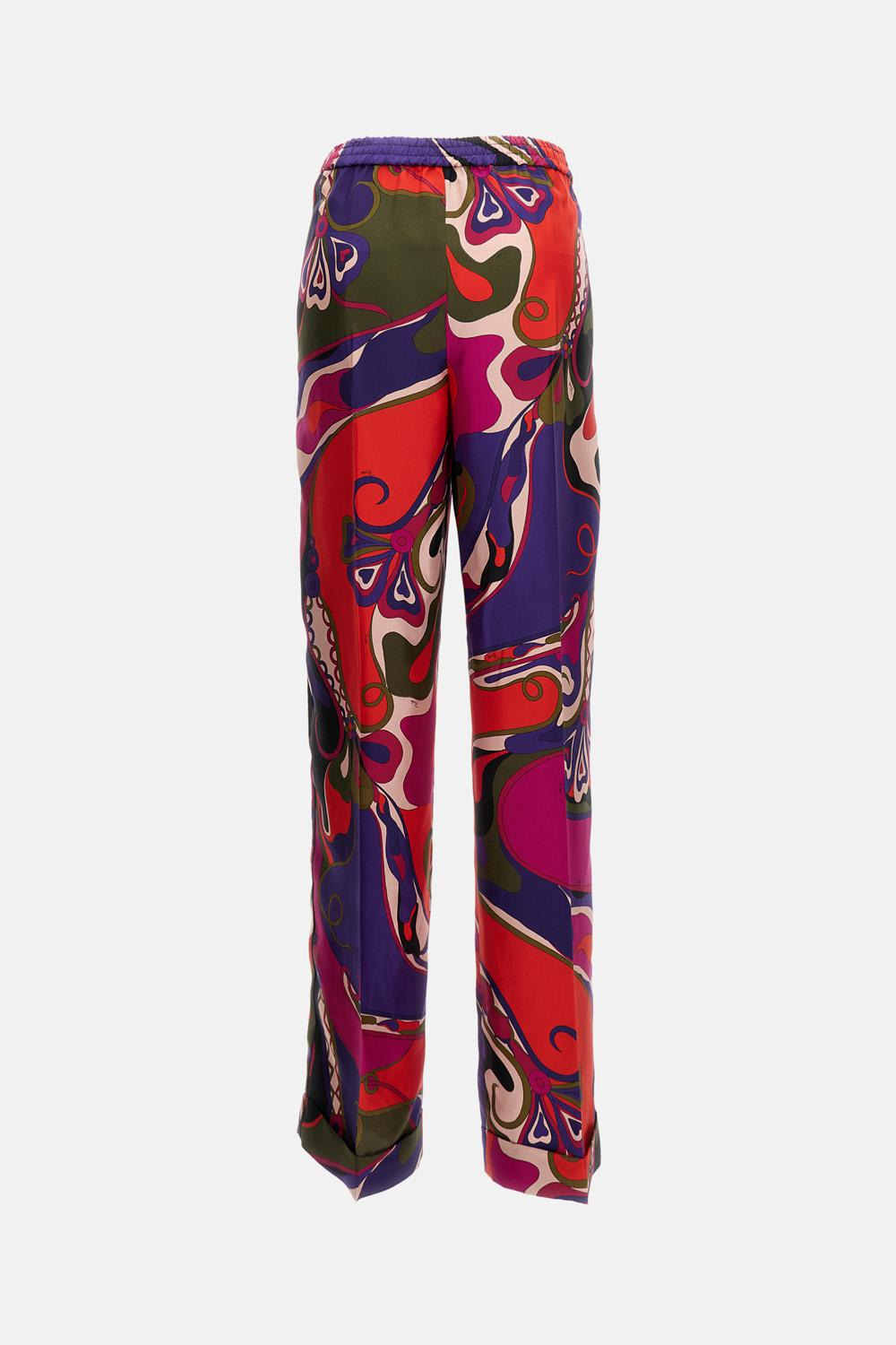 SILK TWILL PANTS - 2