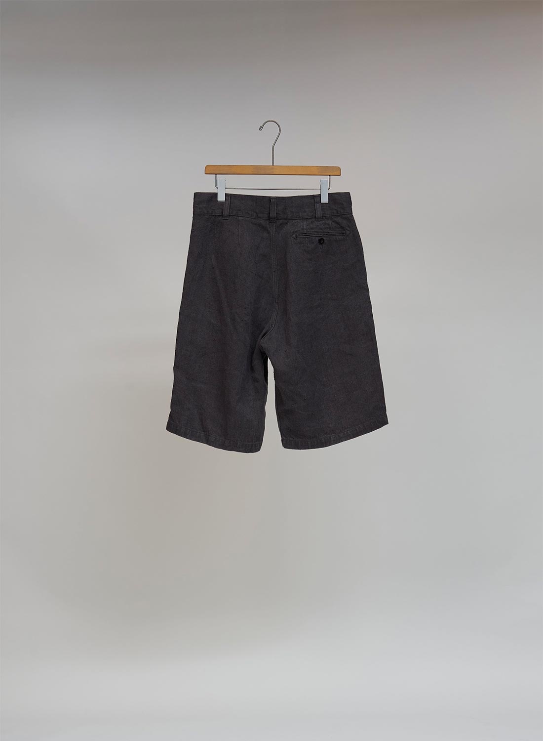Desert Short Hemp Denim in Charcoal Grey - 6