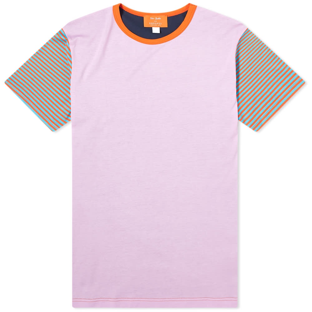 Sunspel x John Booth Colour Block Tee - 1