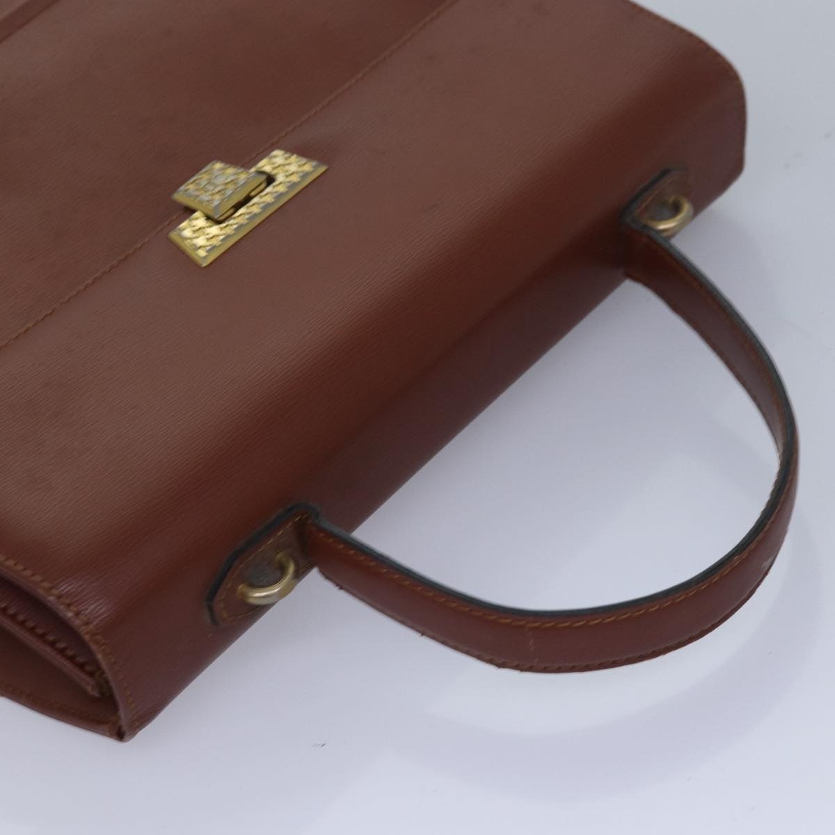 DIOR Hand Bag Leather Brown - 6