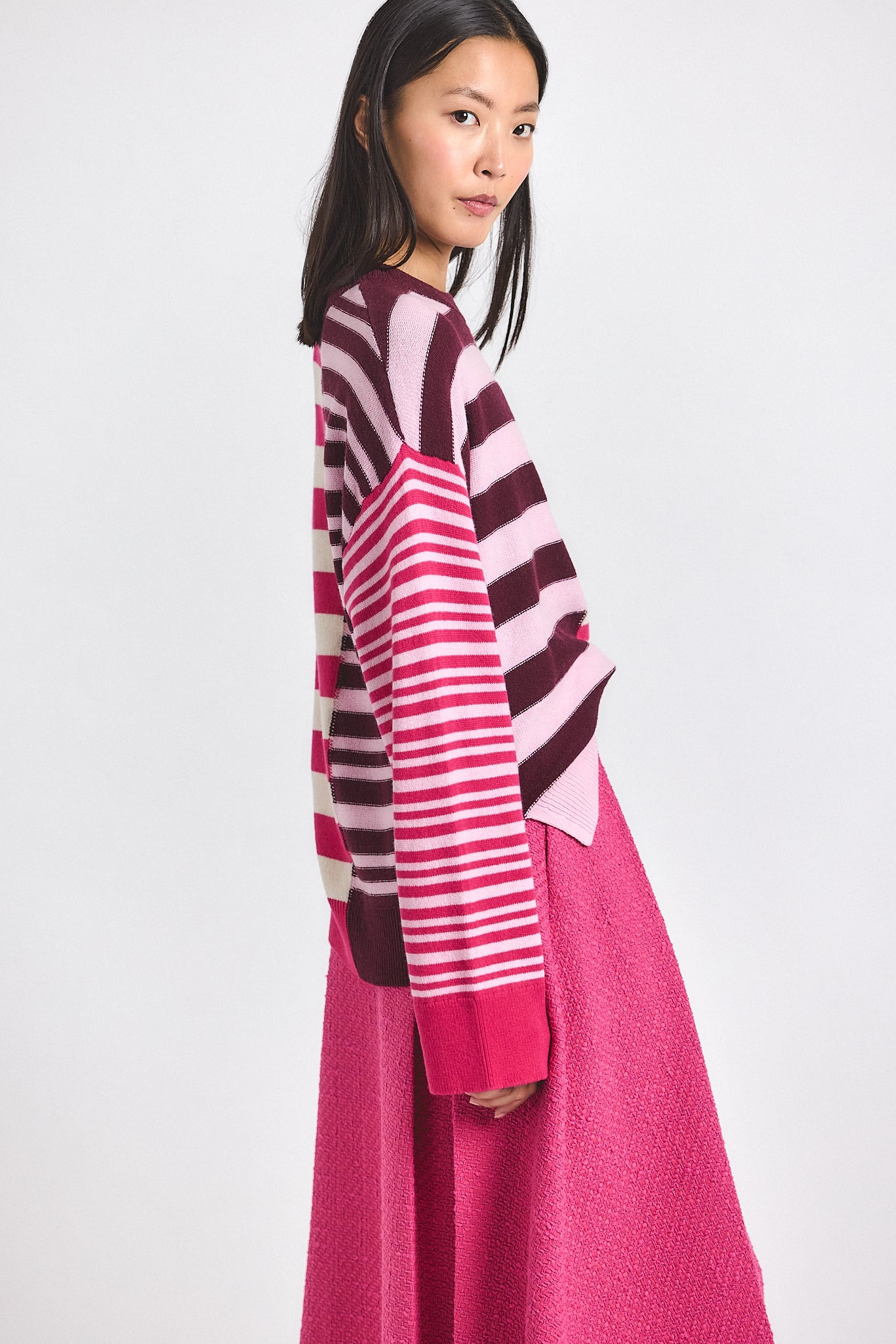 AVALON SPLICED STRIPE SWEATER - 3