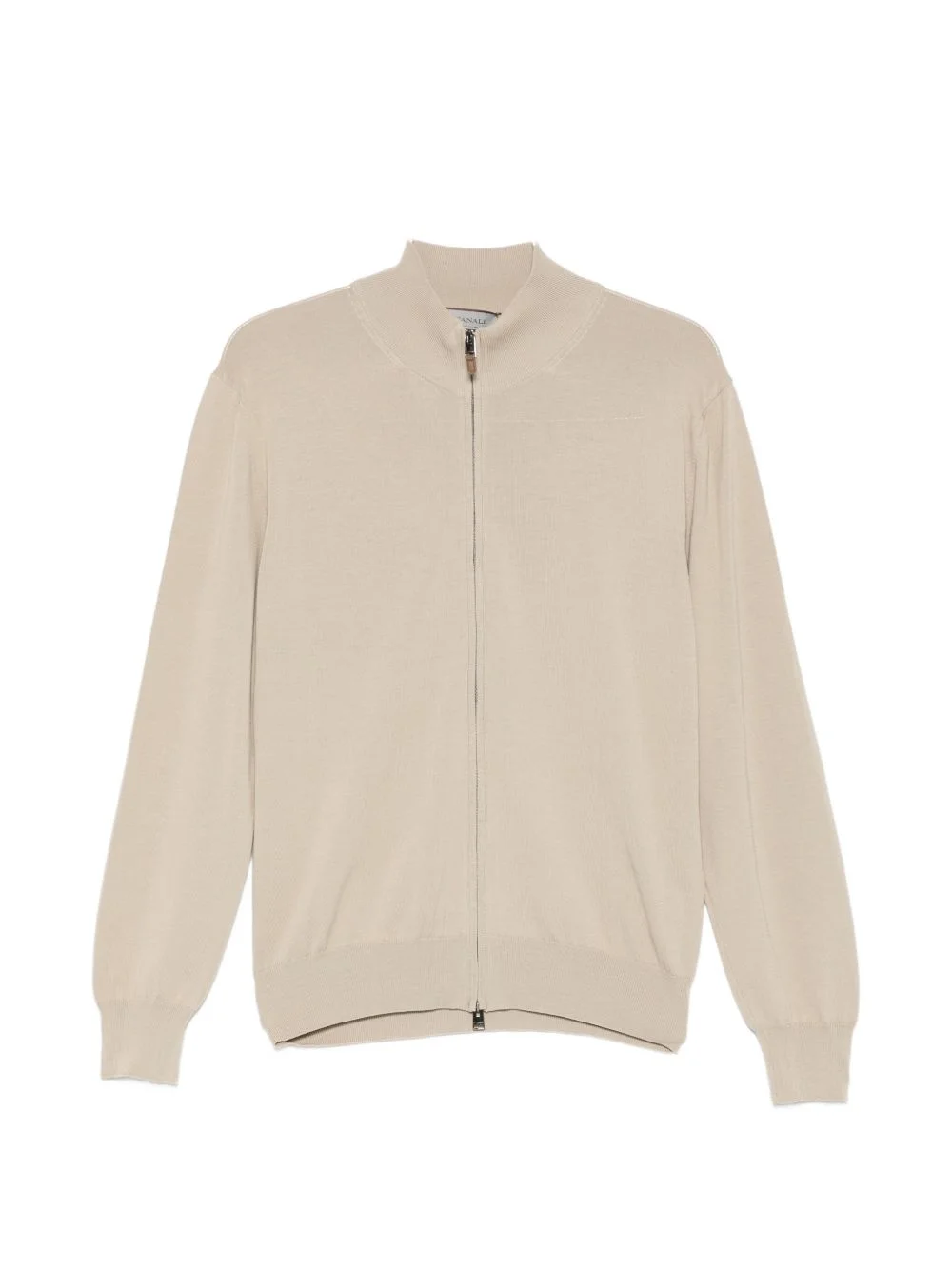 zip-up knitted cardigan - 1
