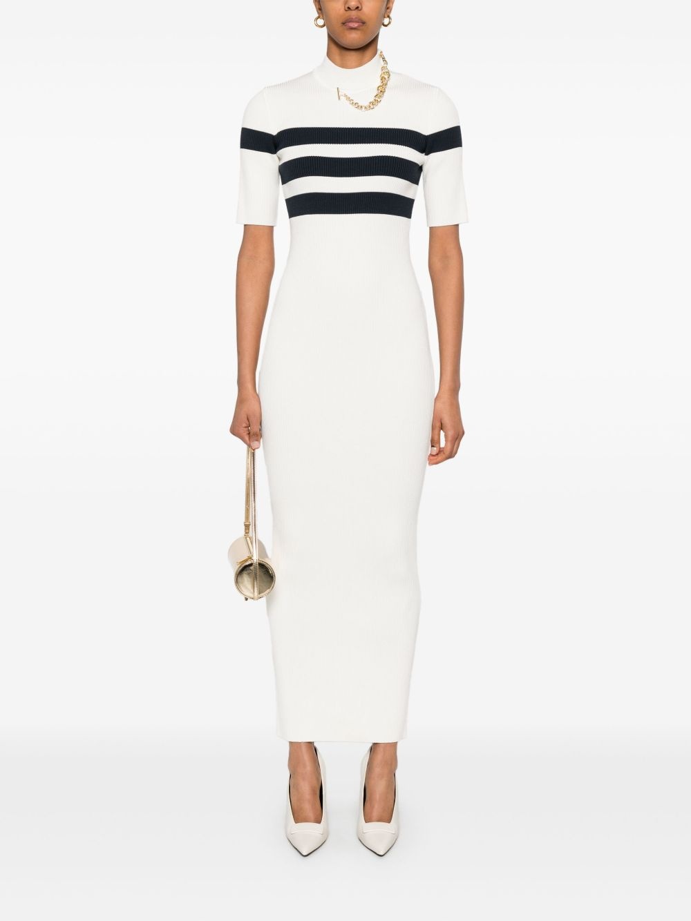 fine-ribbed maxi dress - 2