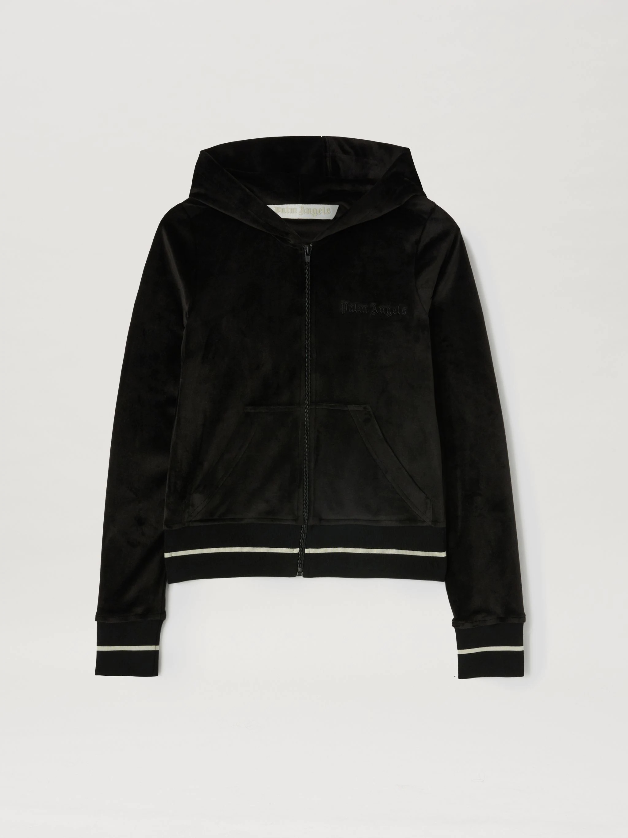 CHENILLE MINI ZIPPED HOODIE - 1