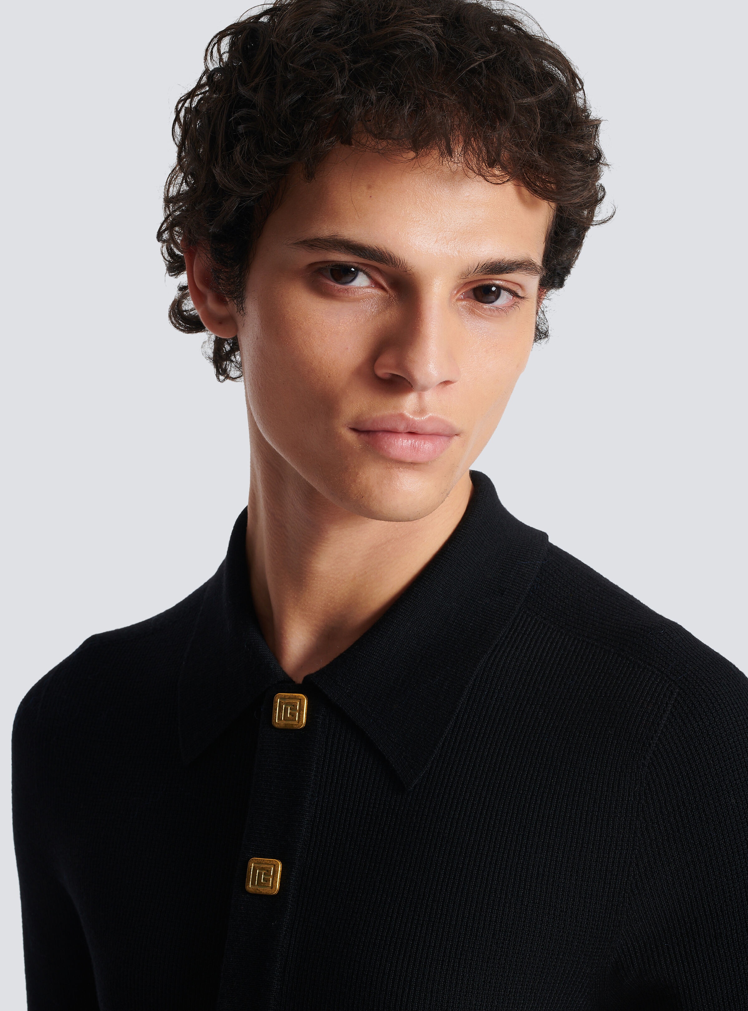 Wool PB buttoned polo shirt - 7