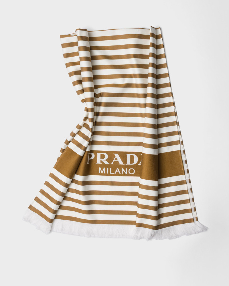 Striped cotton beach towel 3