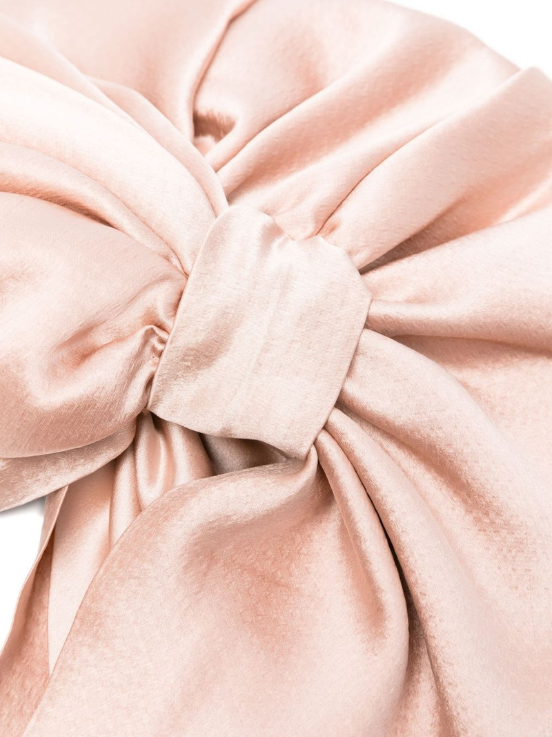 Jennifer Behr bow-detail silk turban outlook