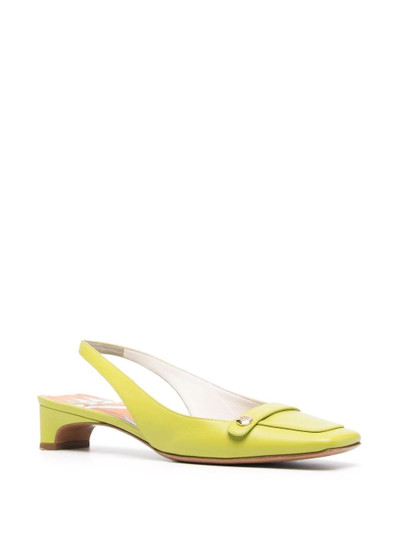 EMILIO PUCCI square-toe 40mm slingback pumps outlook