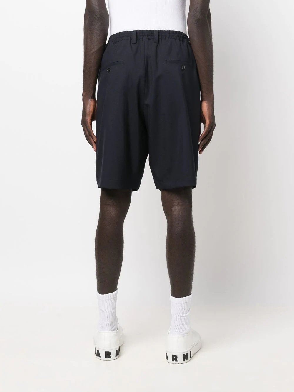 knee-length tailored shorts - 4