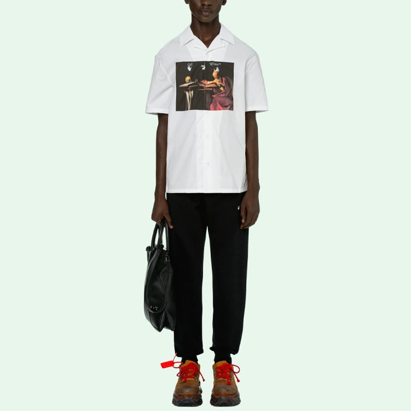 Off-White Men's Off-White SS21 Short Sleeve White Shirt OMGA163R21FAB0040125 outlook