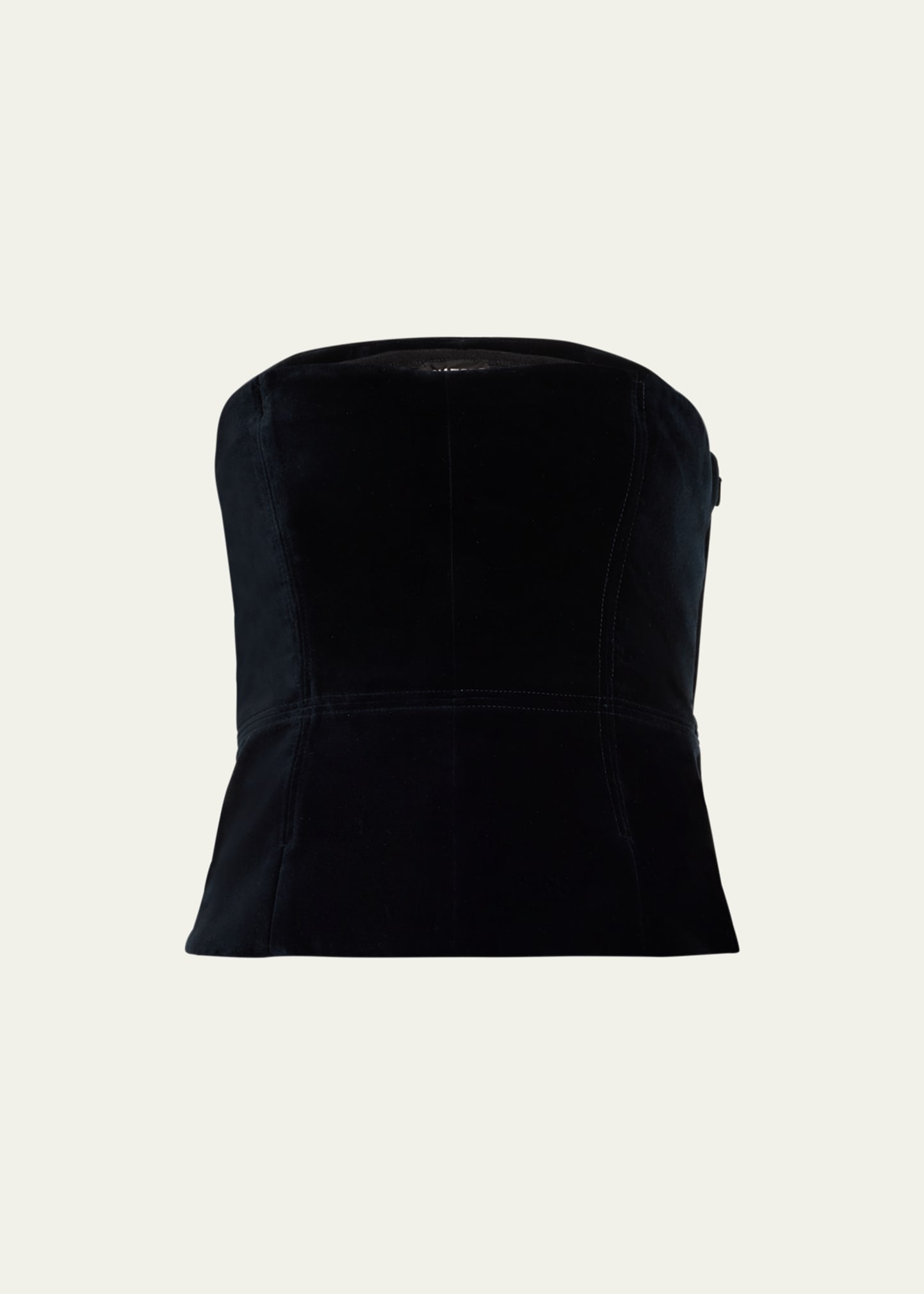 Peplum Velvet Corset Top - 1