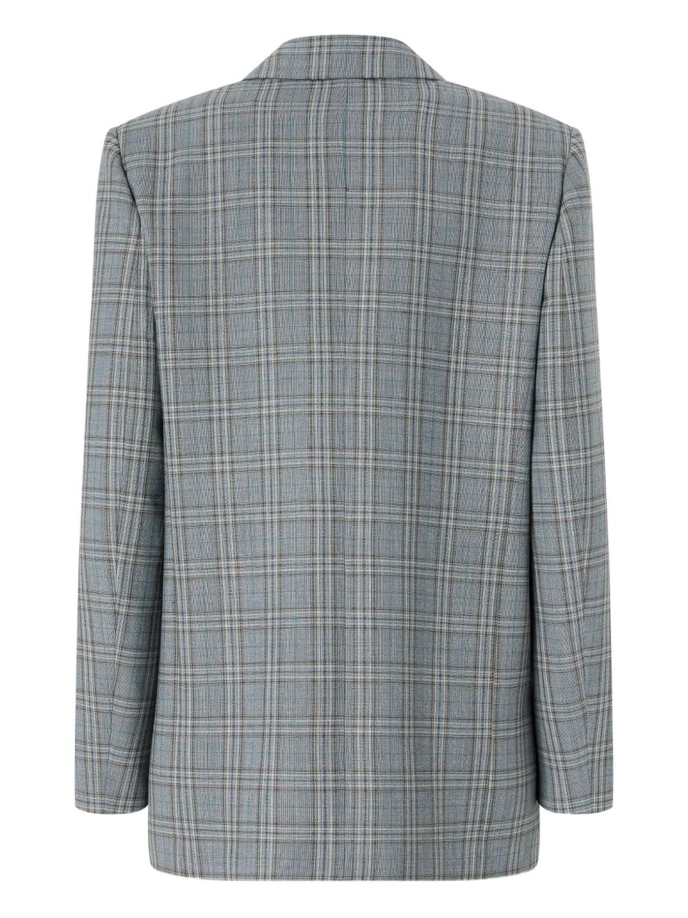 checkered blazer - 2