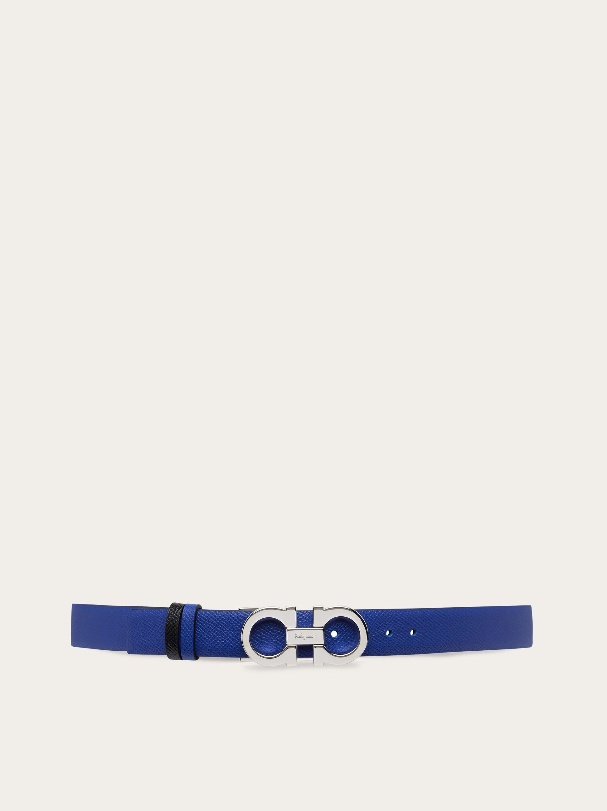 Reversible and adjustable Gancini belt - 1