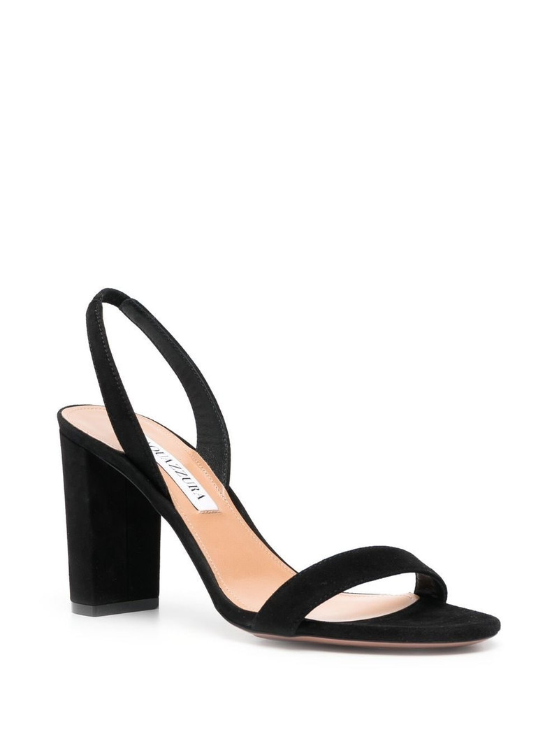 AQUAZZURA 90mm heeled suede sandals outlook