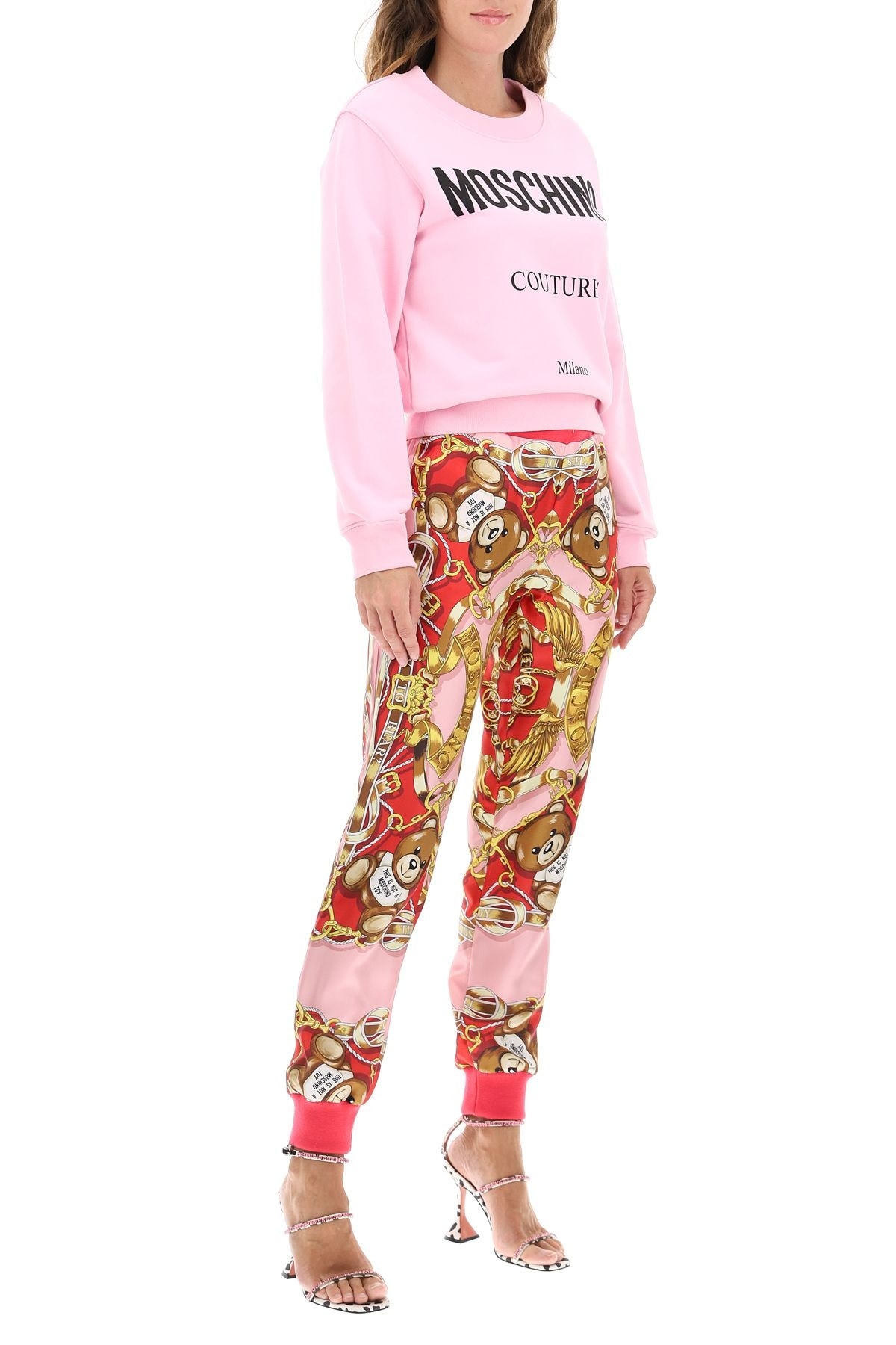 SILK JOGGER PANTS WITH FOULARD PRINT - 2