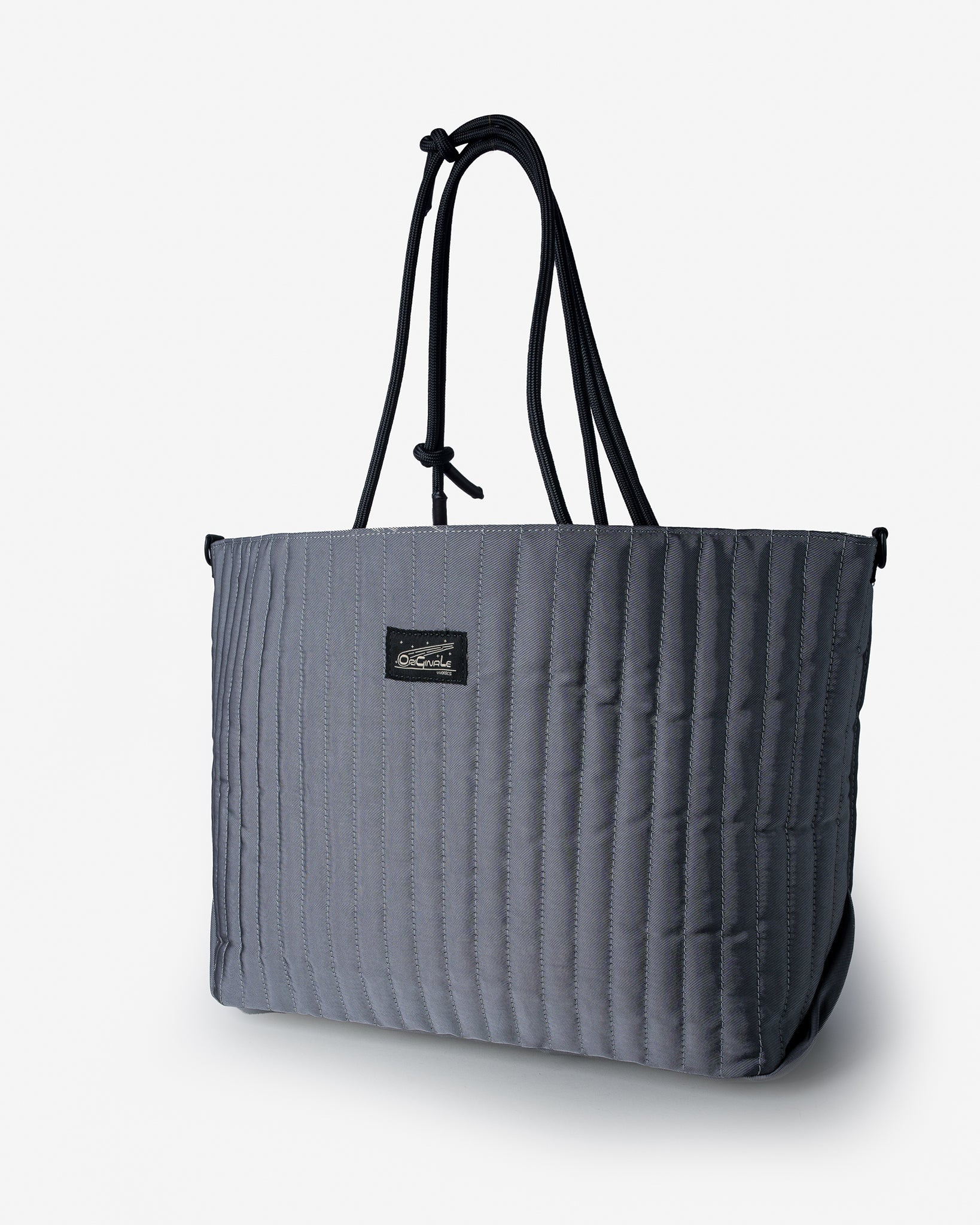 OGL-ORI-MILLIE-CARALL-SIL OGL Originale Tech Material Millie Carry-All Tote Bag - Silver - 1