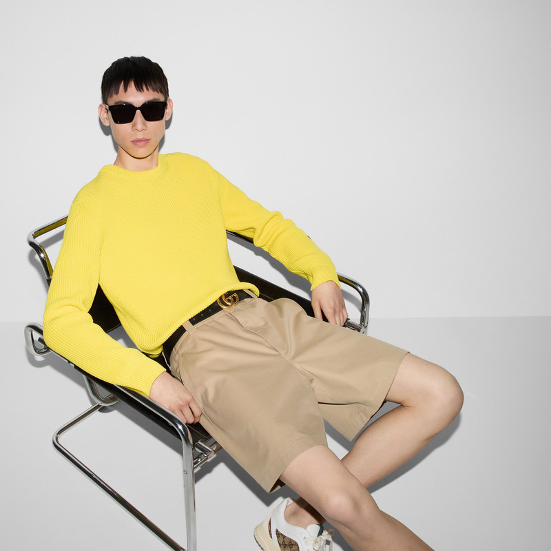 Double cotton twill shorts with Web 6