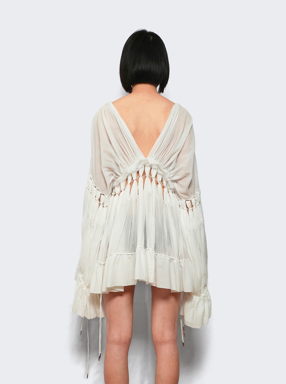 Sirocco Cotton Muslin Dress White - 4