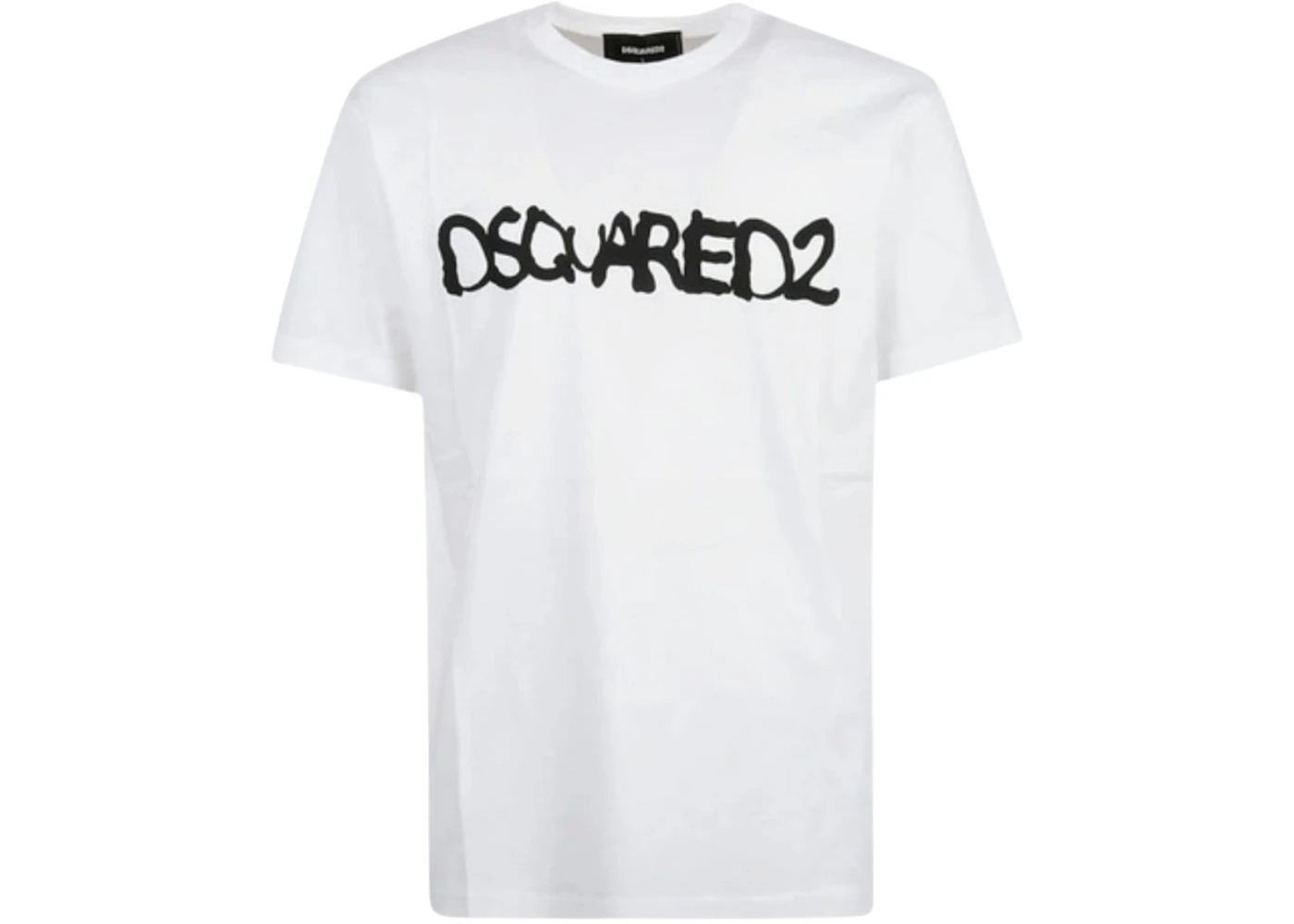 Dsquared2 Cool Fit Scribble Spray Logo T-Shirt White - 1