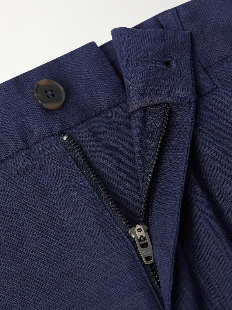 Straight-Leg Linen-Blend Trousers 6