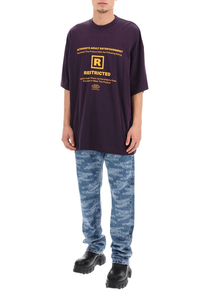 VETEMENTS MONOGRAM PRINT JEANS outlook