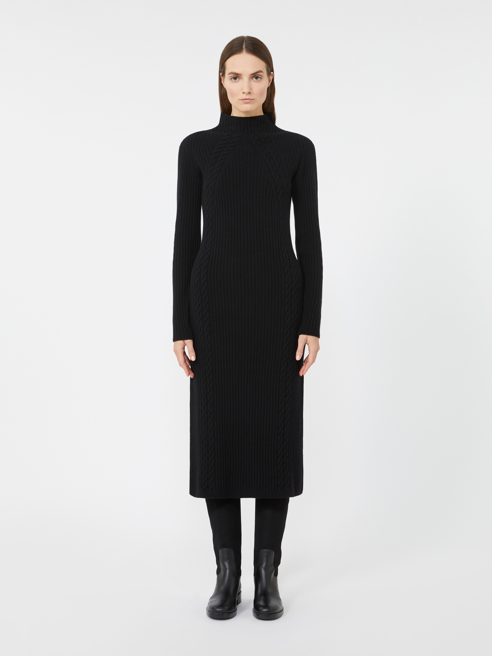 ZELANDA Wool and cashmere slim-fit dress - 3