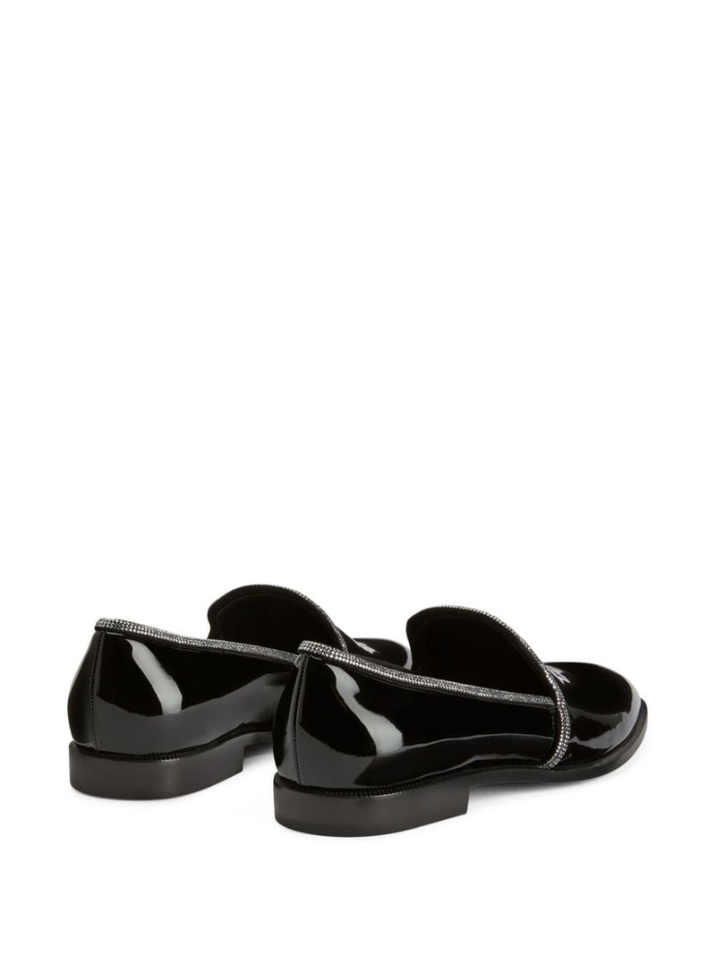 Ariees crystal-embellished 가죽 loafers 3