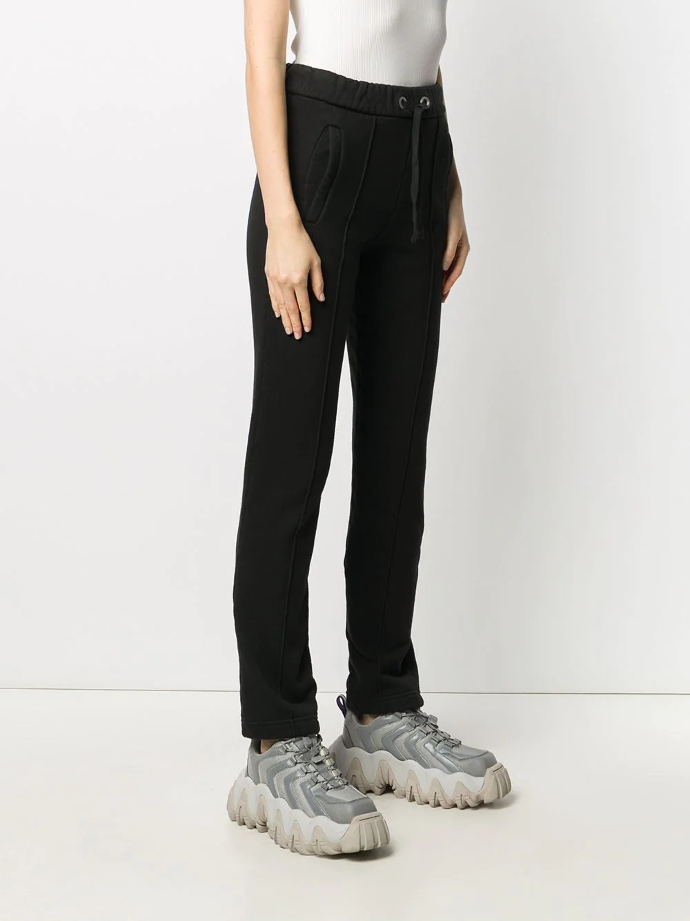 drawstring-waist track pants - 3