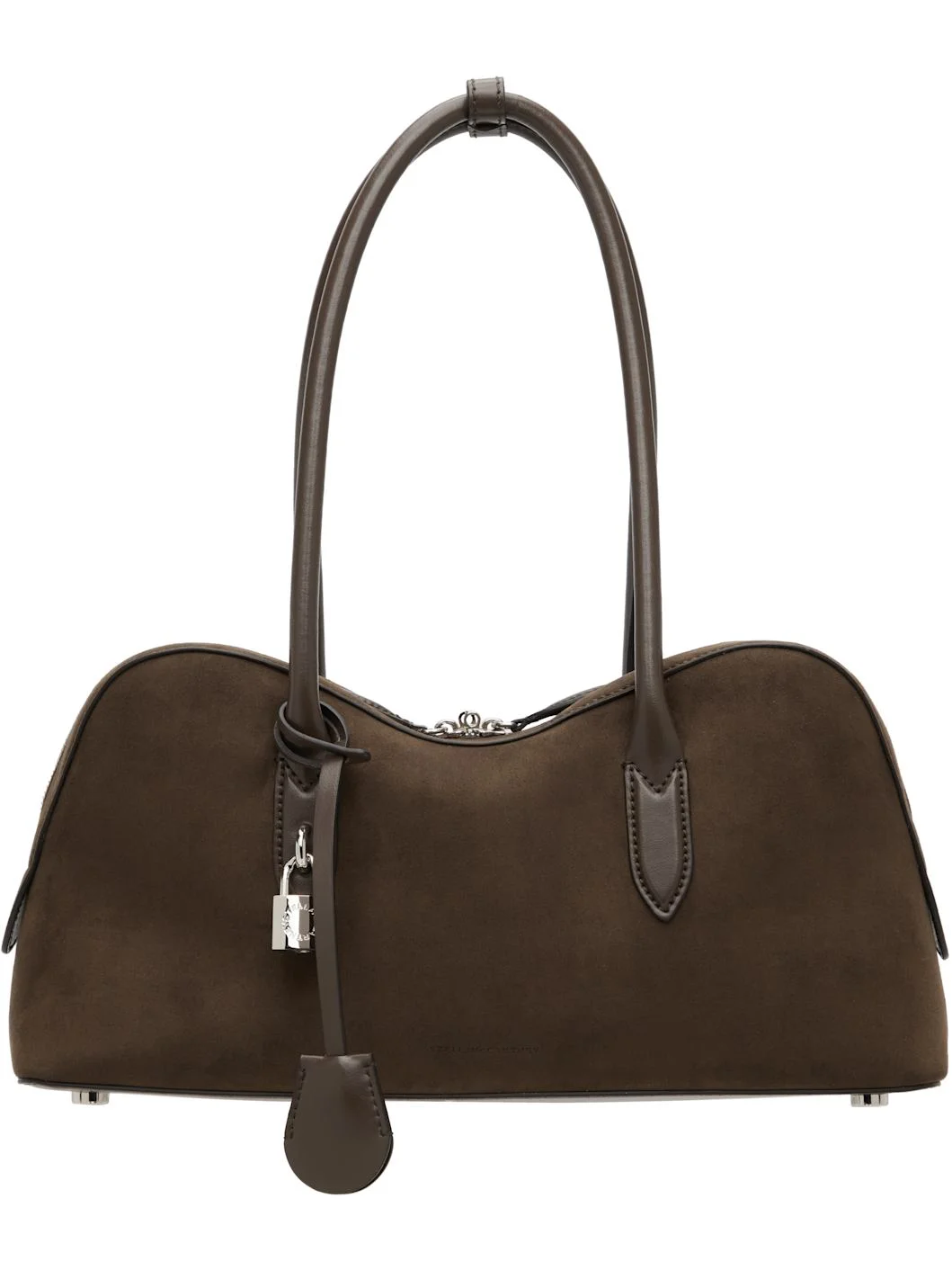Brown Ryder Suede Bag - 1