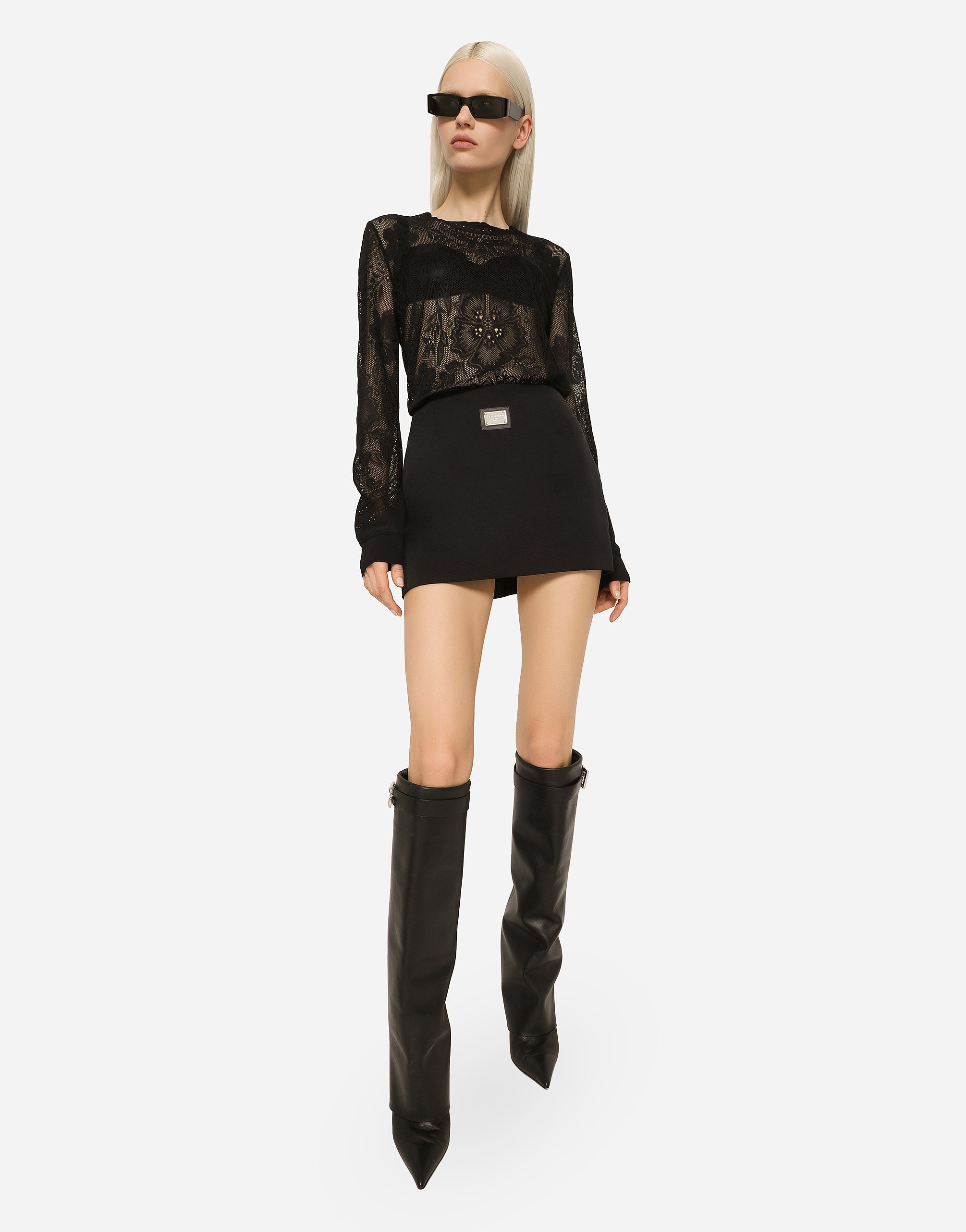 Short Ottoman skirt with Dolce&Gabbana tag - 2