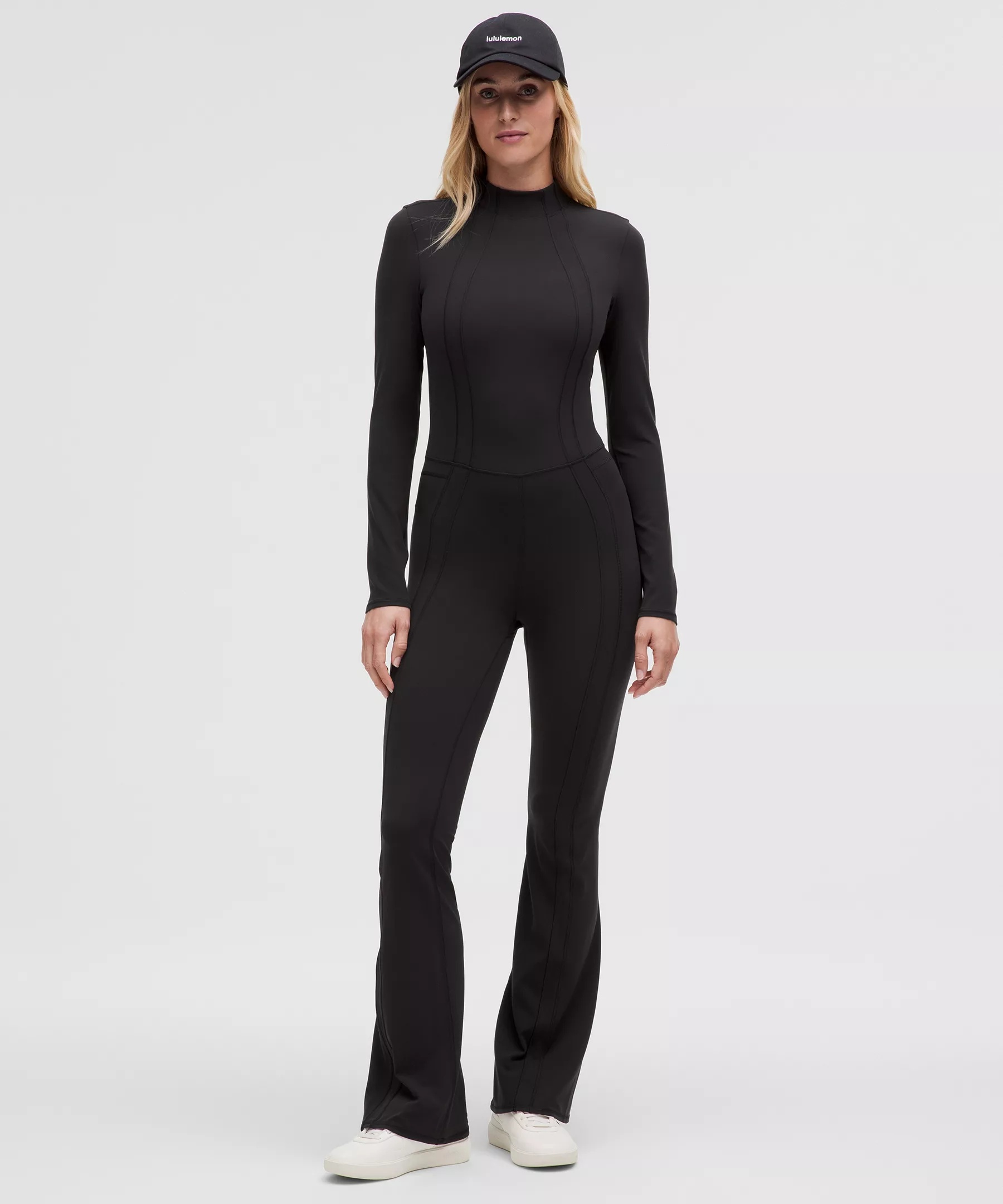 Define Mockneck Open-Back Onesie 32.5" - 1