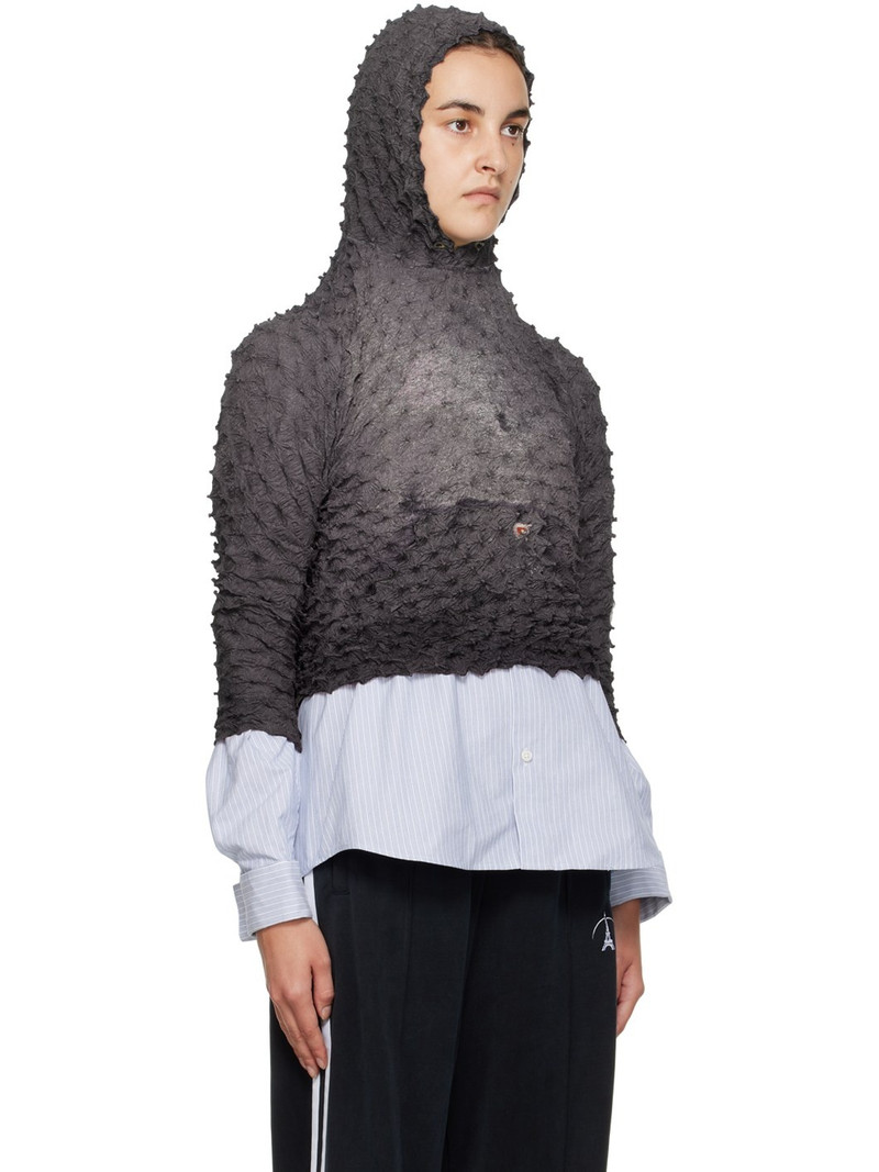 Brown Shibori Hoodie 2