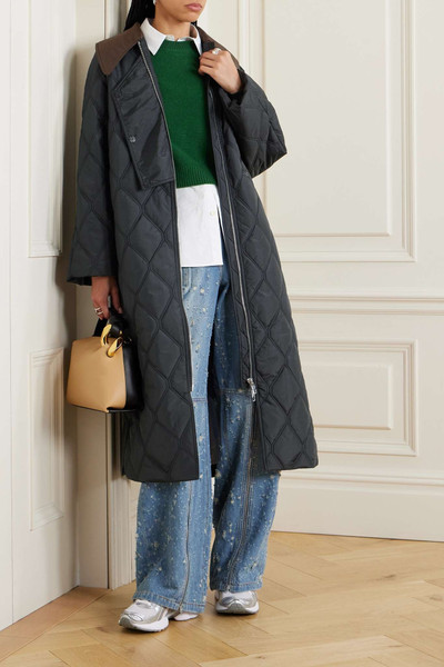 GANNI Quilted reycled-ripstop coat outlook