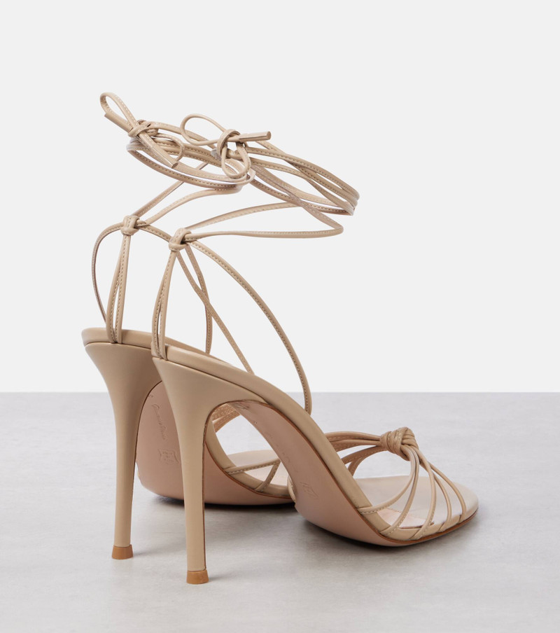 Strappy 105 leather sandals 2