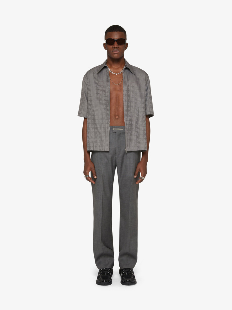 Givenchy BOXY FIT ZIPPED SHIRT IN 4G JACQUARD outlook