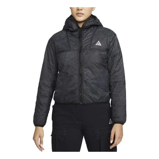 (WMNS) Nike Therma-FIT ADV ACG Rope de Dope Storage Simple Zipper Short Hooded Stay Warm Padded Clot - 1