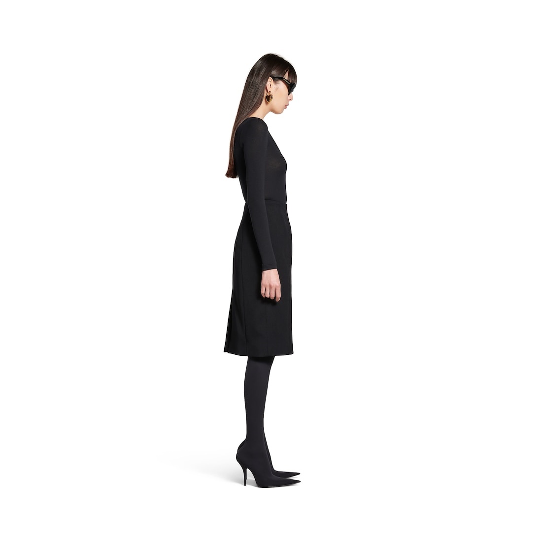 Women's Bb Garderobe Décolleté Top in Black - 3