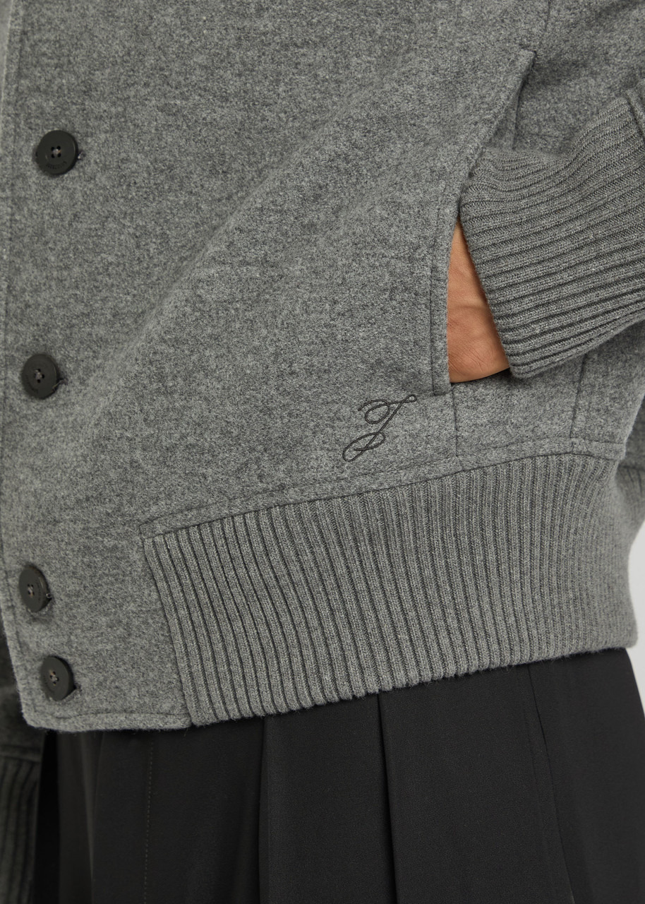 Jacquemus Le Feltro Melange Wool Bomber Jacket - 5