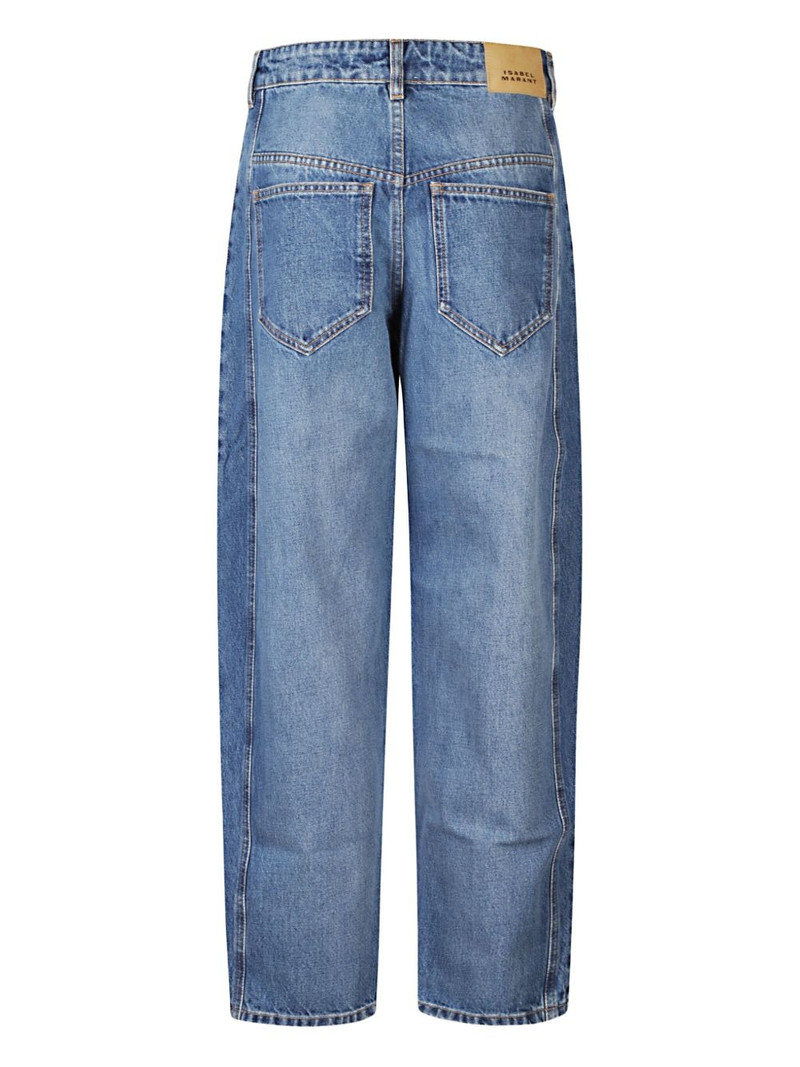 Isabel Marant Oriane seam-detail jeans outlook