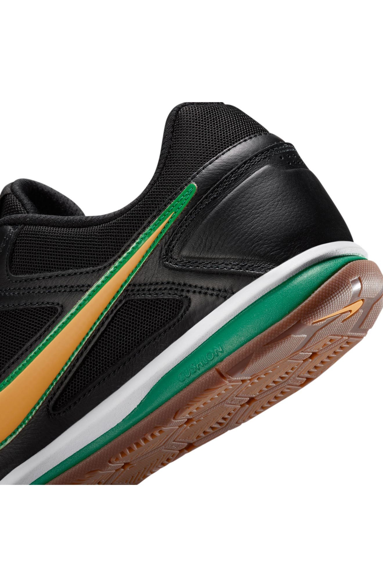 Nike Gato Soccer Sneaker in Black/Maize/White/Brown at Nordstrom - 7