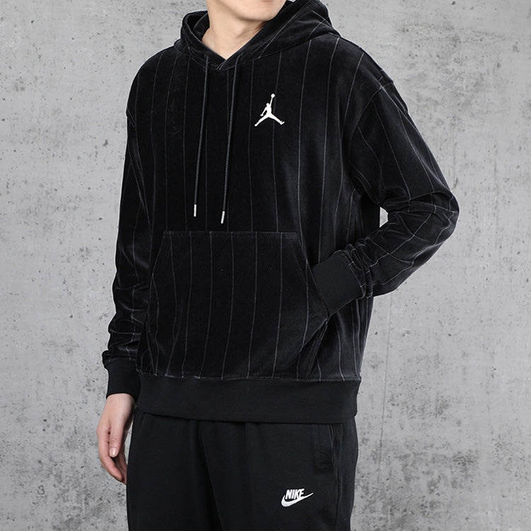 Men's Air Jordan Air Stripe Fleece Black CD5740-010 - 5