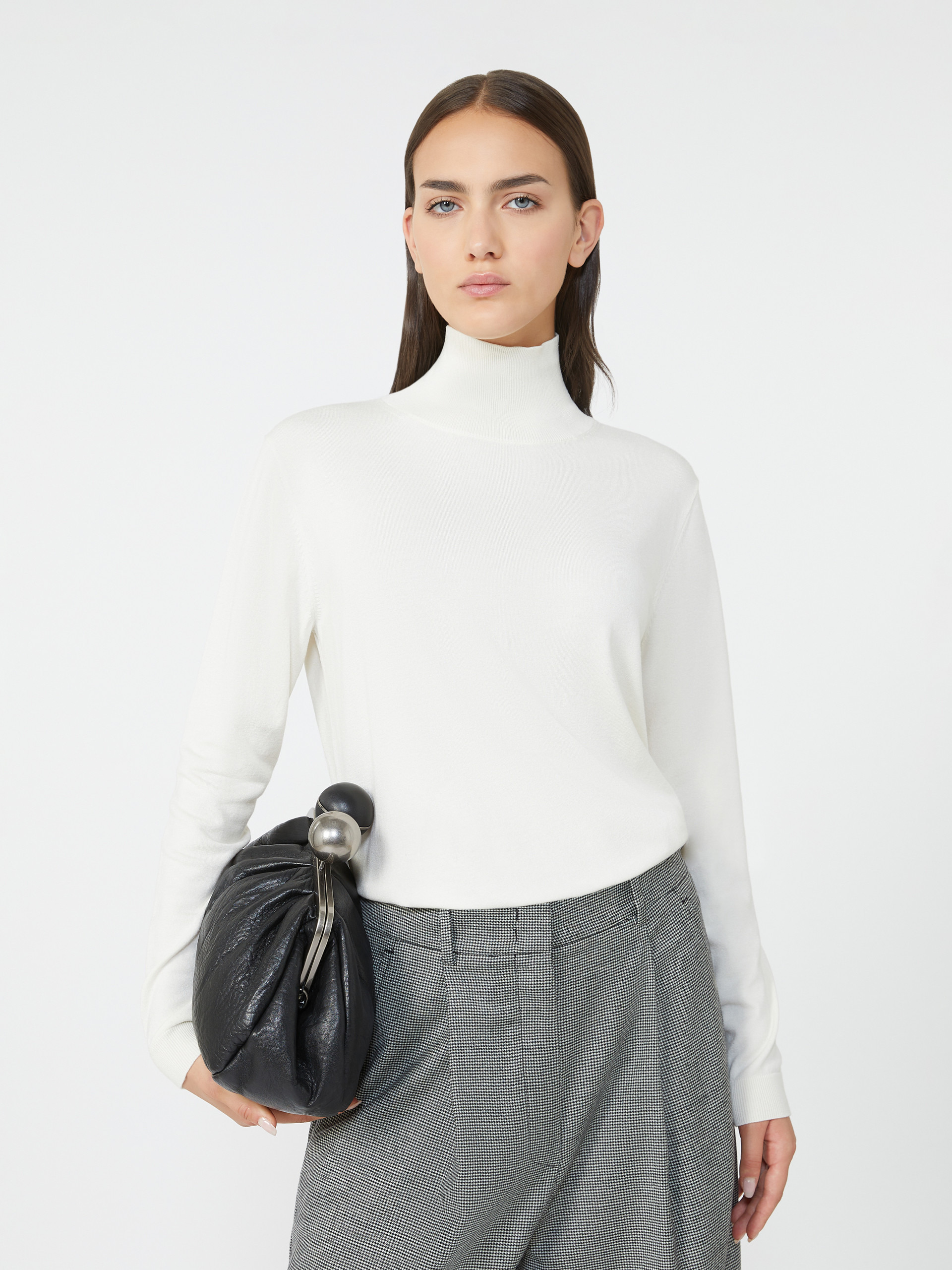 KIKU Wool and silk knit turtleneck - 5