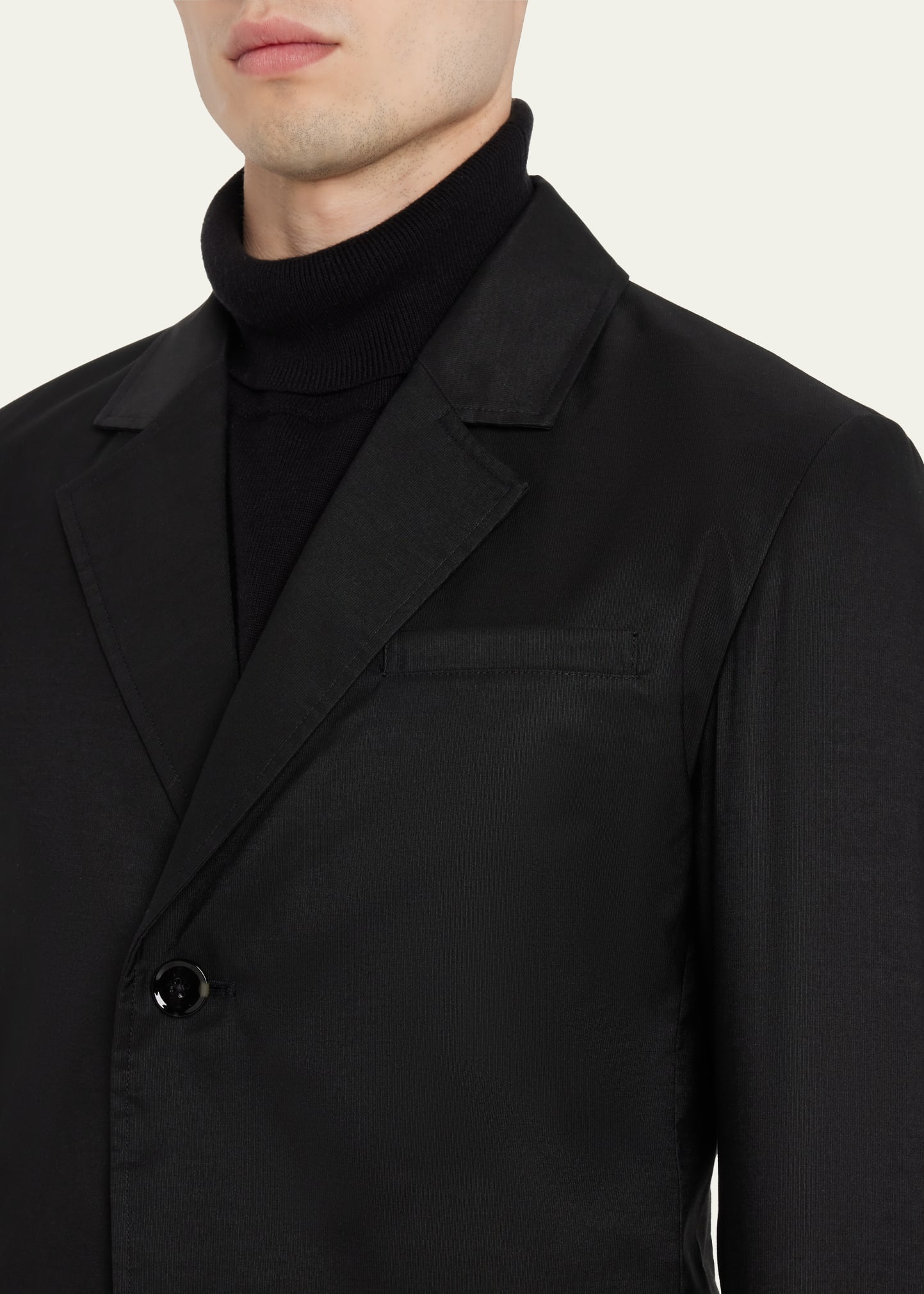 Men's Oversized Solid Sport Jacket - 5